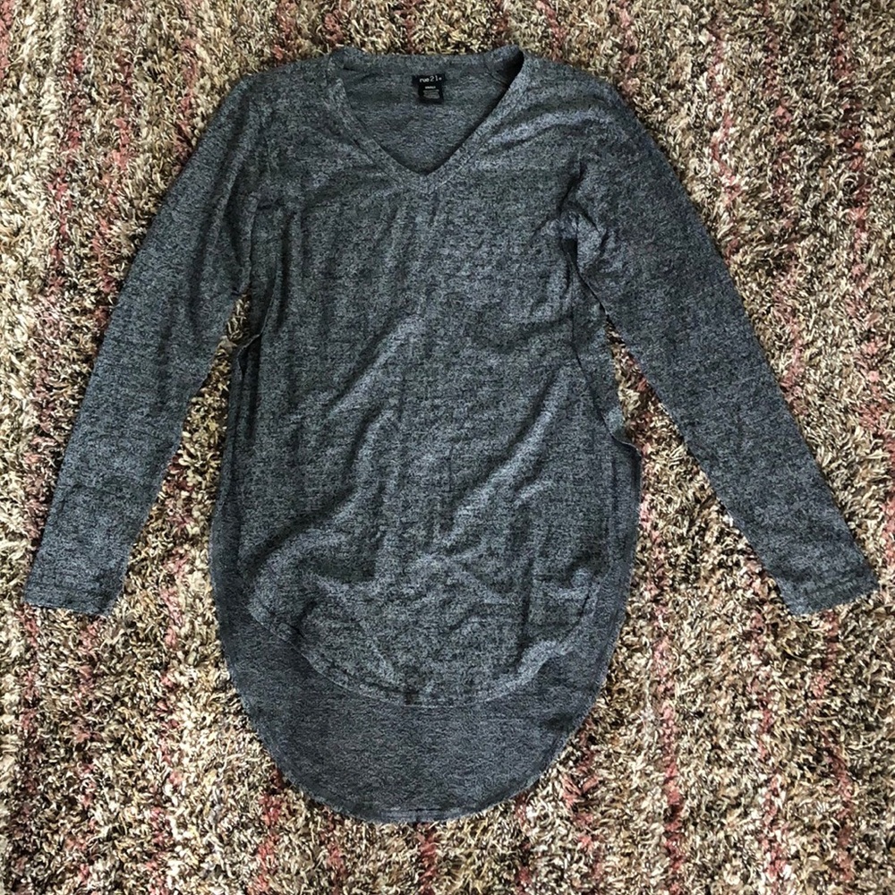 Grey Sweater Top